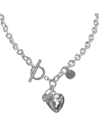 Heart Charm Necklace #N02366 - Shagwear