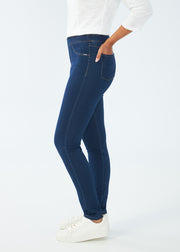 Pull-On Slim Leg #272506N (Indigo) Mid Rise FDJ Jeans
