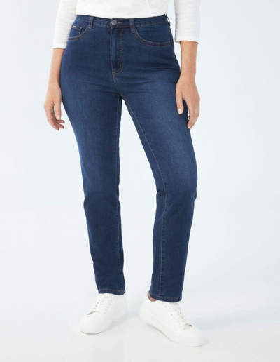 Suzanne Str Leg #6473250 (Med Blue) Hi Rise FDJ Jeans