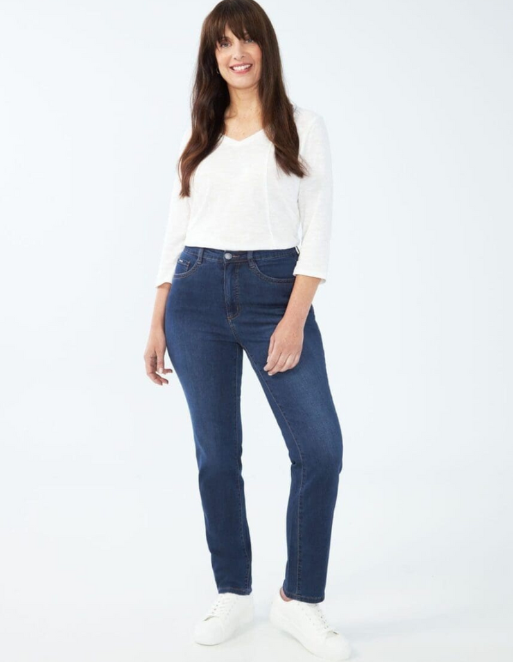 Suzanne Str Leg #6473250 (Med Blue) Hi Rise FDJ Jeans