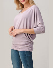 V Neck Top #2573 - Essential Collection