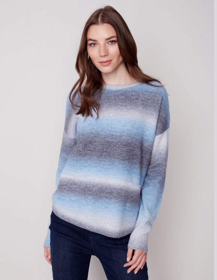 Scarf Sweater #C2420O-605B - Charlie B