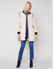 Quilted Jacket #C6253-721B - Charlie B