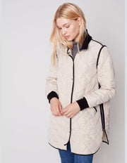 Quilted Jacket #C6253-721B - Charlie B