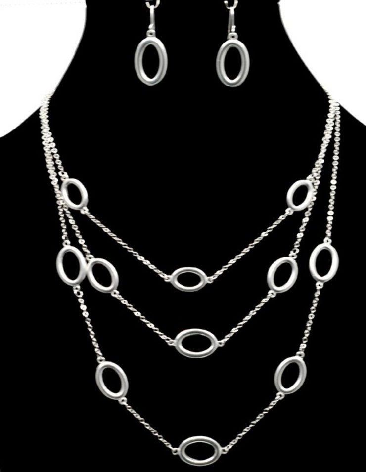Multi Layer Chain Necklace #N05199 - Bead World