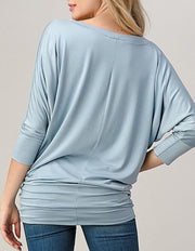 Round Neck Top #T2503 - Essential Collection
