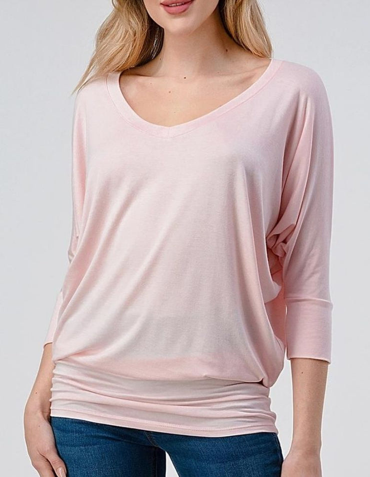 V-Neck Modal Top #2573 - Essential Collection
