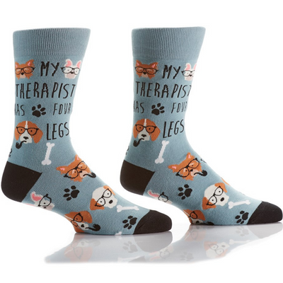 Dog Therapy Men's Crew Sock #411728 - Yo Sox