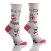 Dog Kisses Women's Crew Sock #411731 - Yo Sox