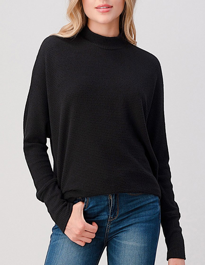Mock Neck Top #T261 - Essential Collection